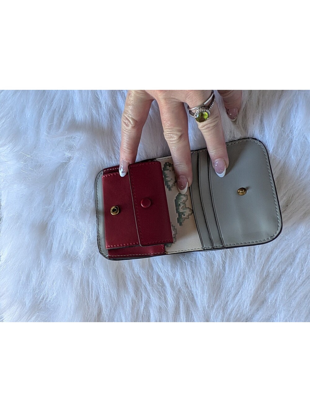 Tory Burch Year of The Dragon wallet pre owned - Picture 6 of 12